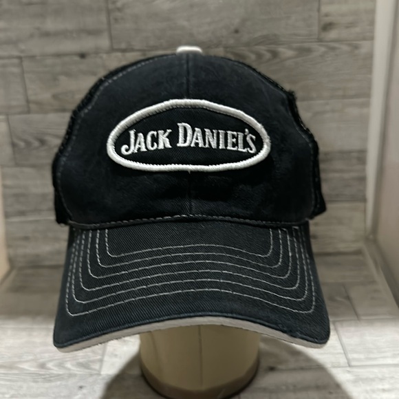 Jack Daniel’s black distressed trucker baseball cap hat - Picture 1 of 7